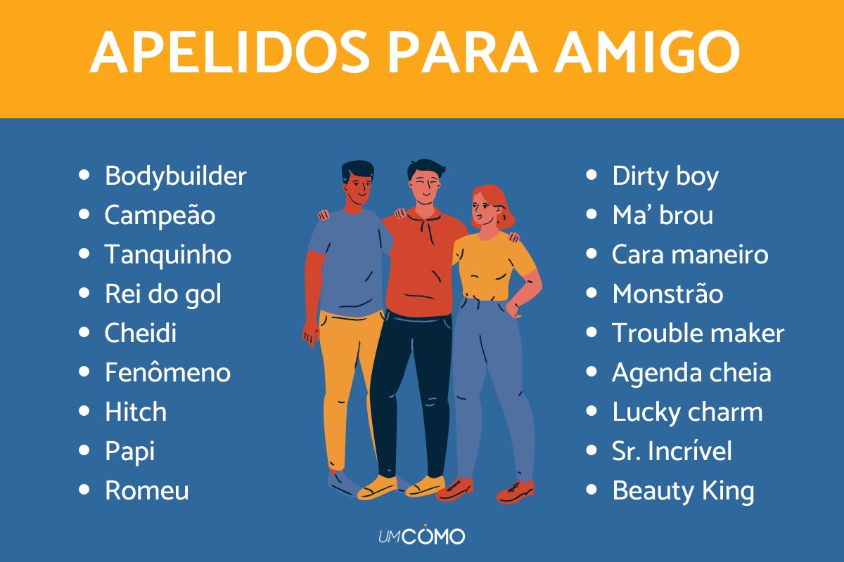 Apelidos para melhor amigo homem