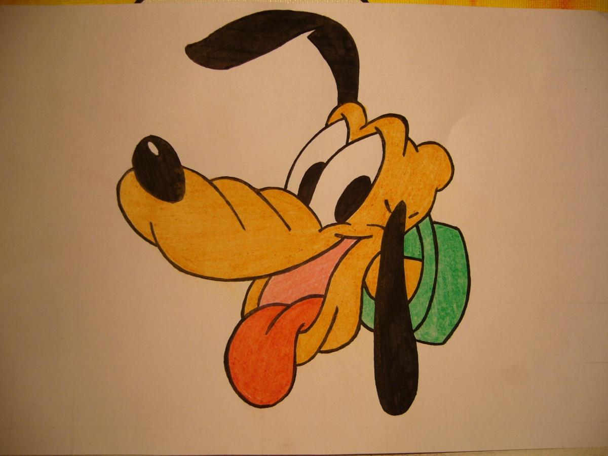 Como desenhar a cara do Pluto