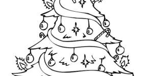 Árvores de Natal para colorir