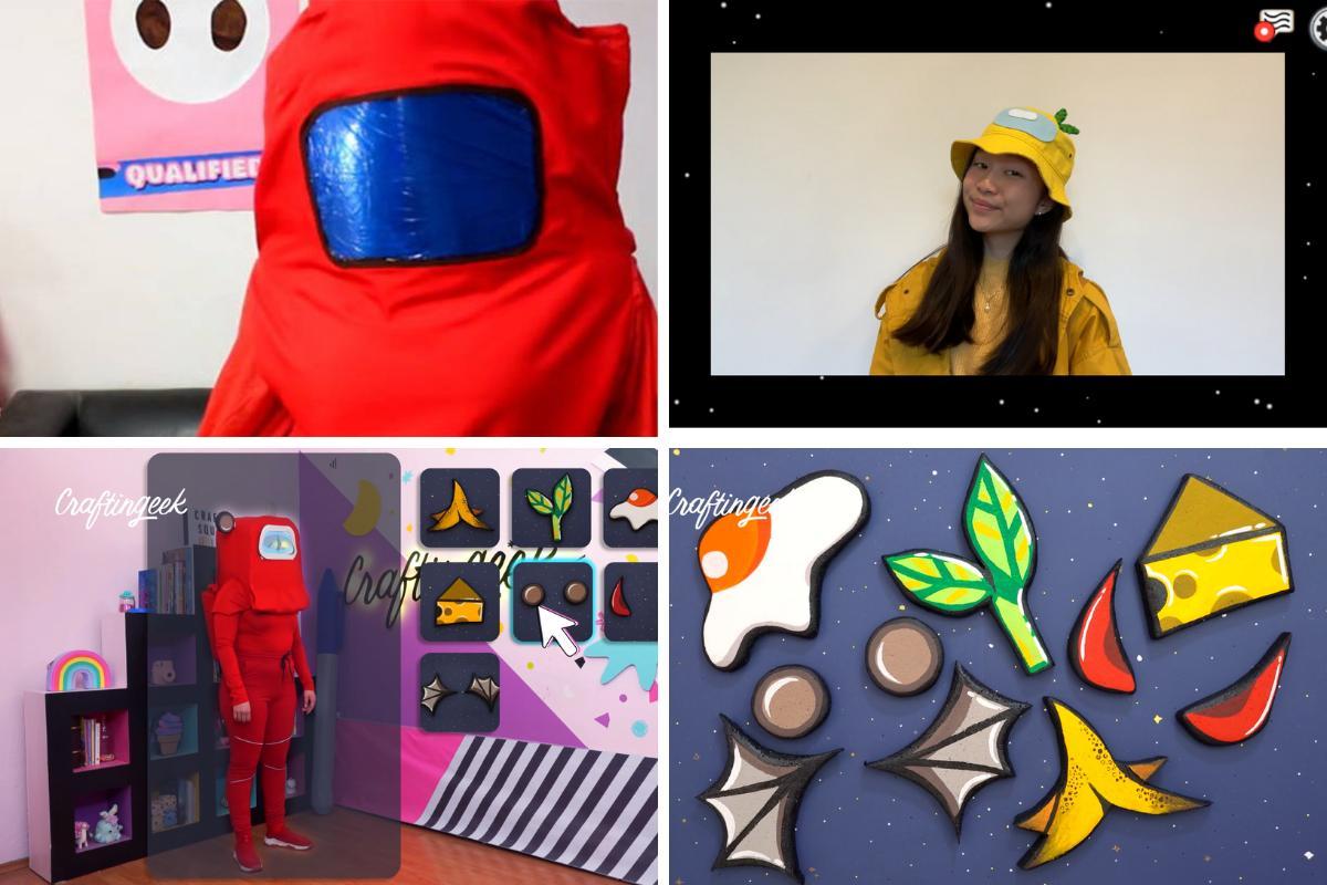 Como fazer fantasia de Among Us