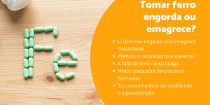 Tomar ferro engorda?