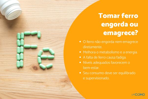 Tomar ferro engorda?