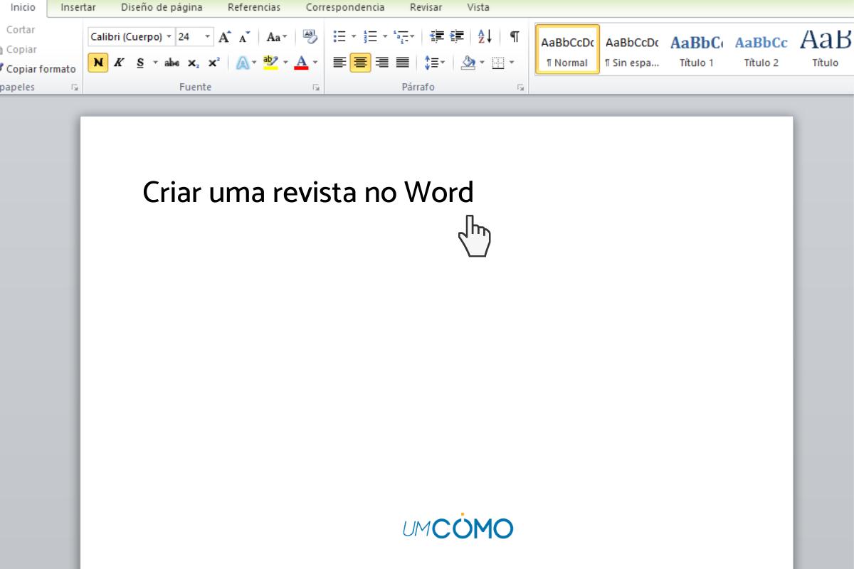 Como fazer uma revista no Word