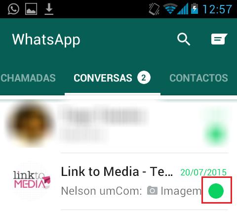 Como marcar mensagens como não lidas no WhatsApp para Android - Passo 4
