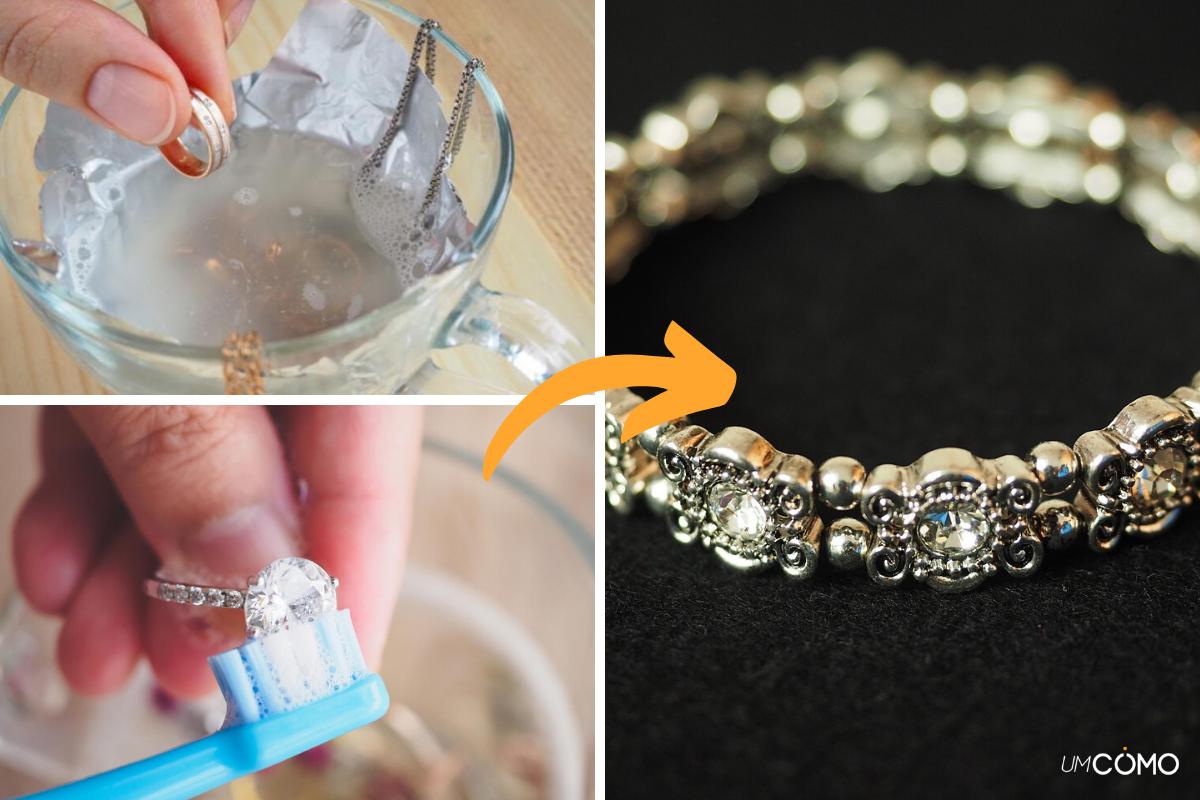 Como limpar pulseira de prata