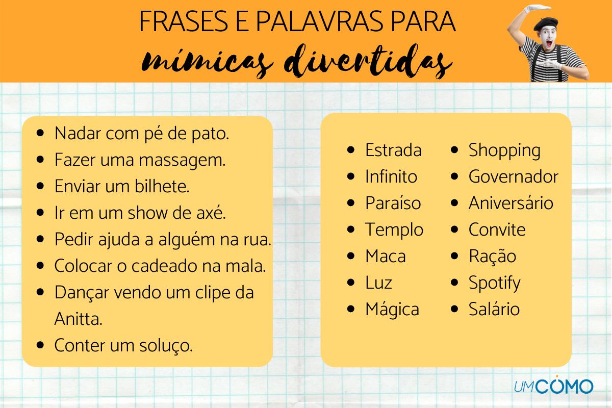 Frases para mímica