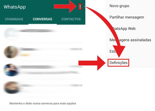Como criptografar mensagens no WhatsApp - Passo 1
