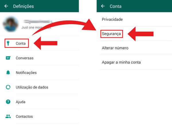 Como criptografar mensagens no WhatsApp - Passo 2