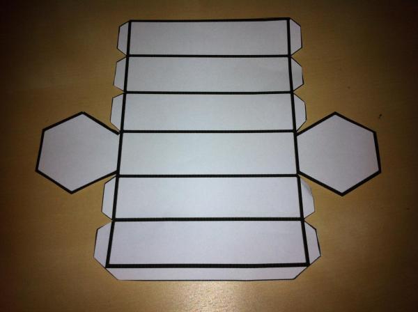 Como fazer um prisma com base hexagonal - Passo 2