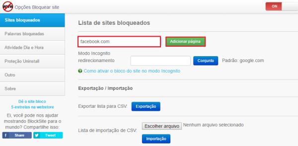 Como bloquear sites no Google Chrome - Passo 7
