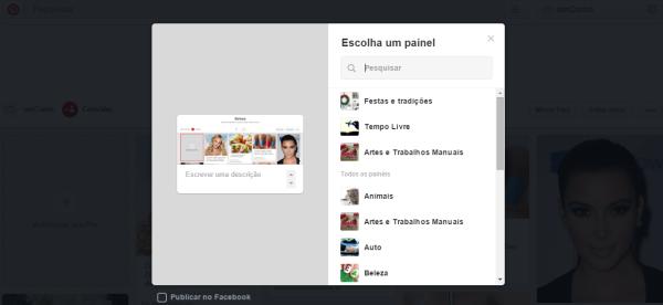 Como colocar fotos no Pinterest - Passo 4
