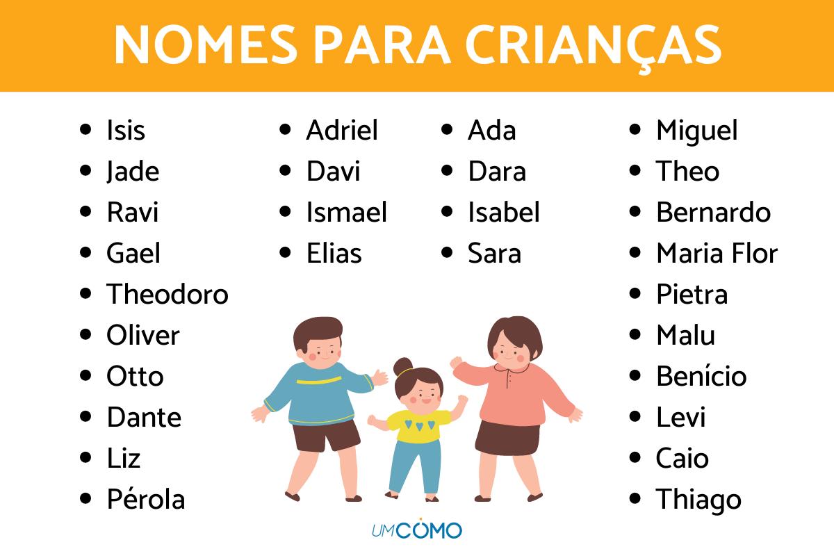 Nomes de crianças