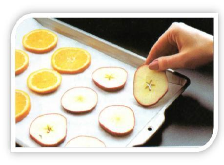 Como secar as frutas em rodelas para decorar minha casa - Passo 2