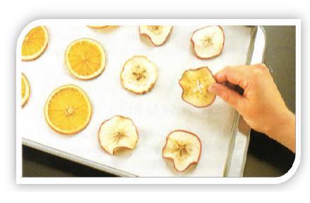 Como secar as frutas em rodelas para decorar minha casa - Passo 3