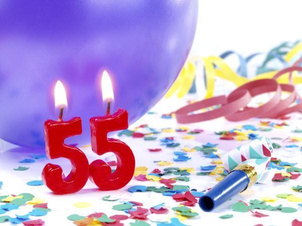 Como comemorar meu aniversário de 55 anos