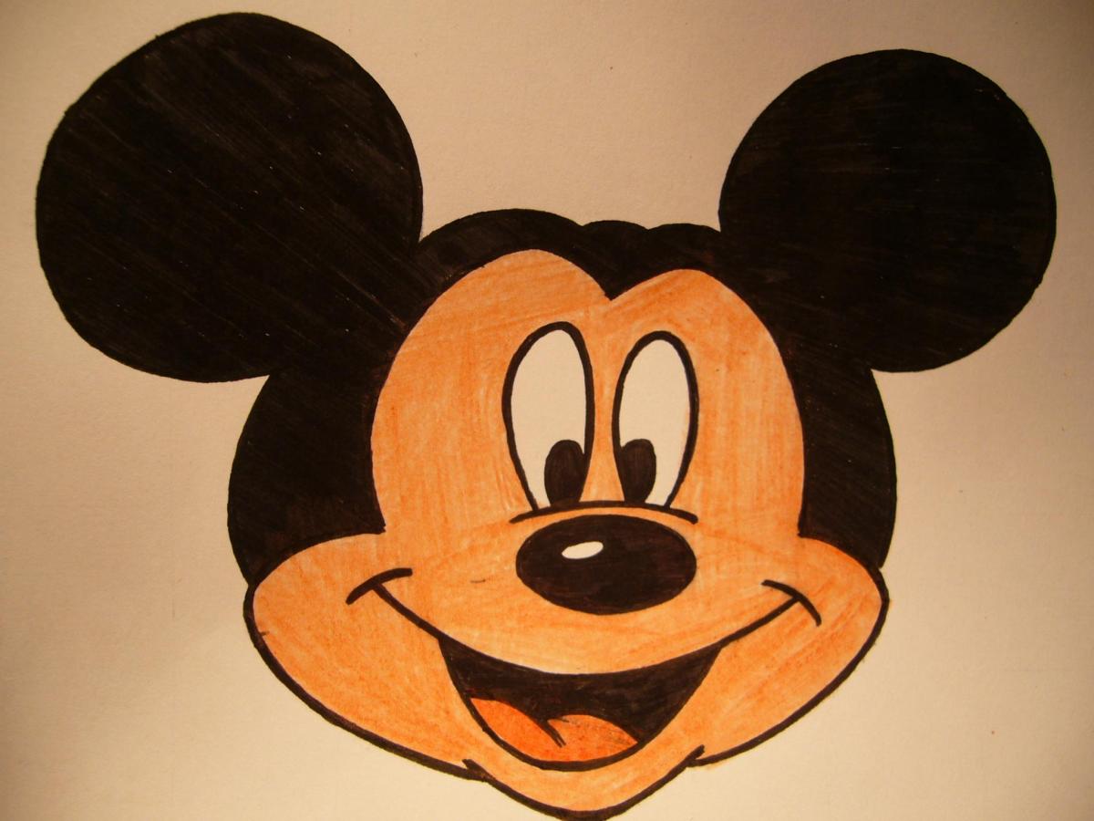 Como desenhar a cara do mickey