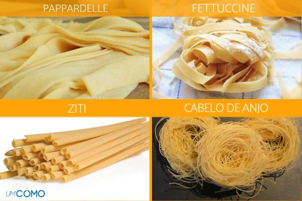 Tipos de macarrão: nomes, fotos usos -