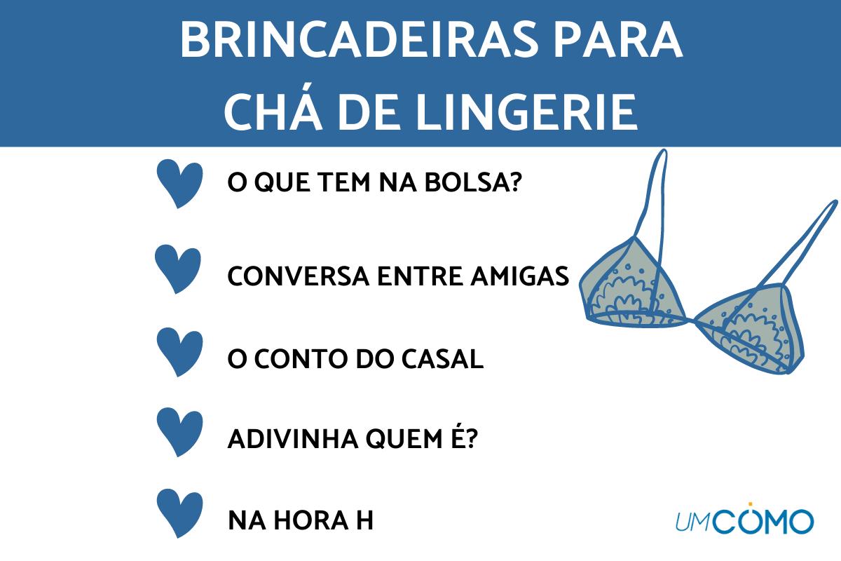 Brincadeiras para chá de lingerie