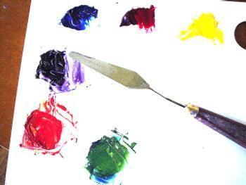 Como misturar cores de tintas - Passo 1