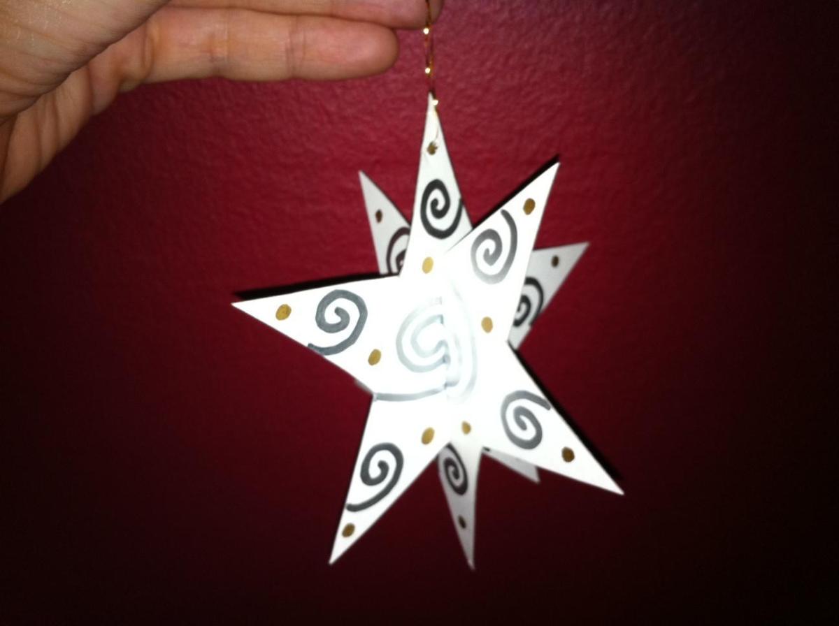 Como fazer uma estrela 3D para a árvore de Natal