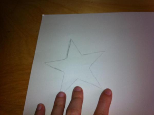 Como fazer uma estrela 3D para a árvore de Natal - Passo 1