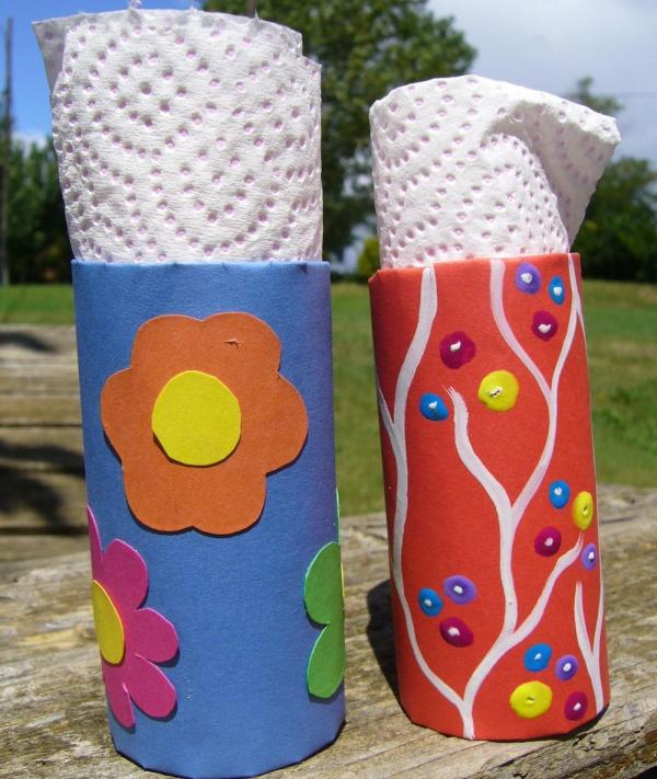 Como fazer um porta guardanapos com rolos de papel higiênico