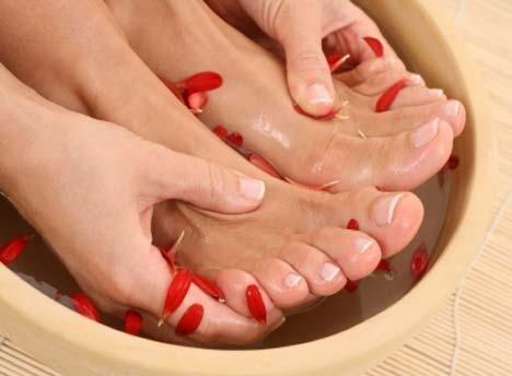 Truques para limpar os pés