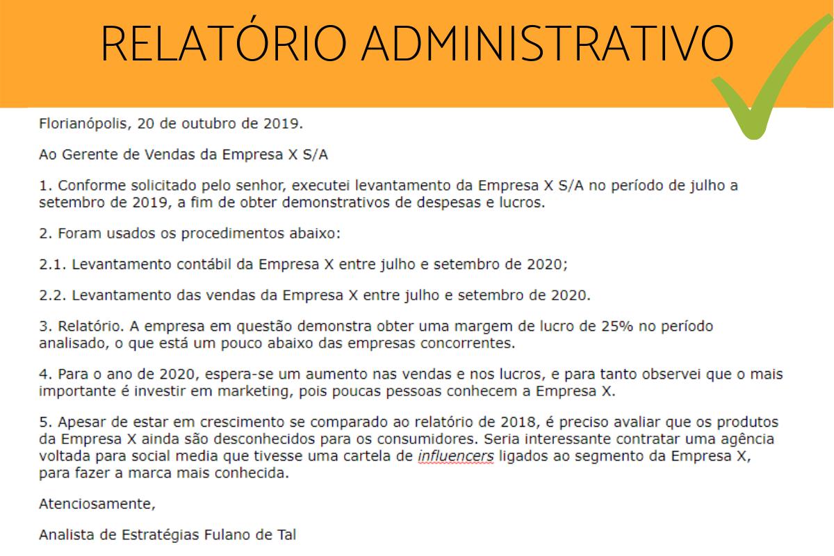Como fazer um relatório administrativo