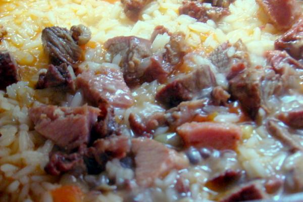 Como aproveitar sobras de churrasco - Receitas gostosas! - Sobras de churrasco - arroz carreteiro