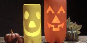 Como fazer porta velas de Halloween