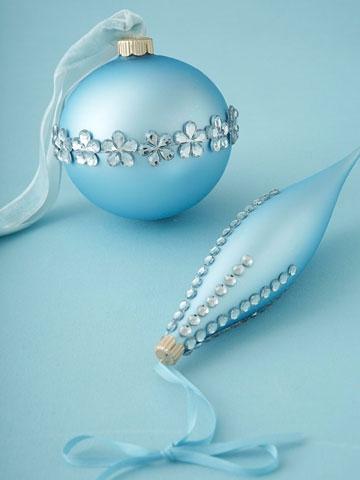 Como decorar árvore de Natal de azul - Passo 1