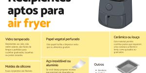 O que pode colocar na air fryer?