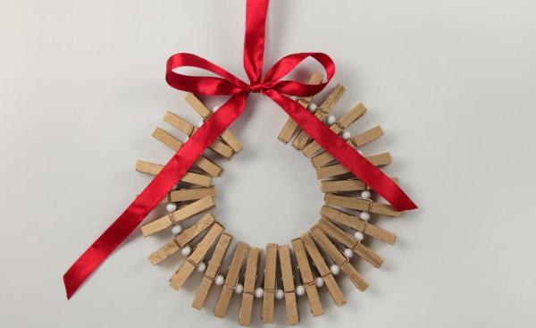 Como fazer guirlanda de Natal - Passo 6