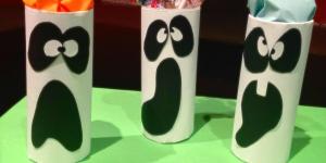 Artesanato para Halloween: Recipiente fantasma
