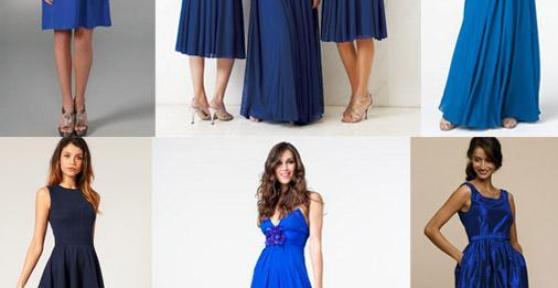 Que acessórios usar com um vestido azul