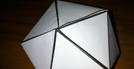 Como fazer um icosaedro de papel