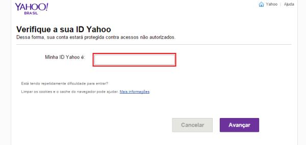 Como recuperar a senha do Yahoo - Passo 3