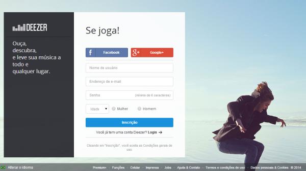 Como usar o Deezer de graça - Passo 1
