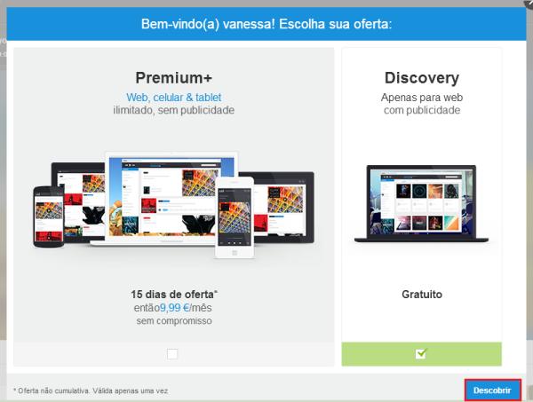 Como usar o Deezer de graça - Passo 2