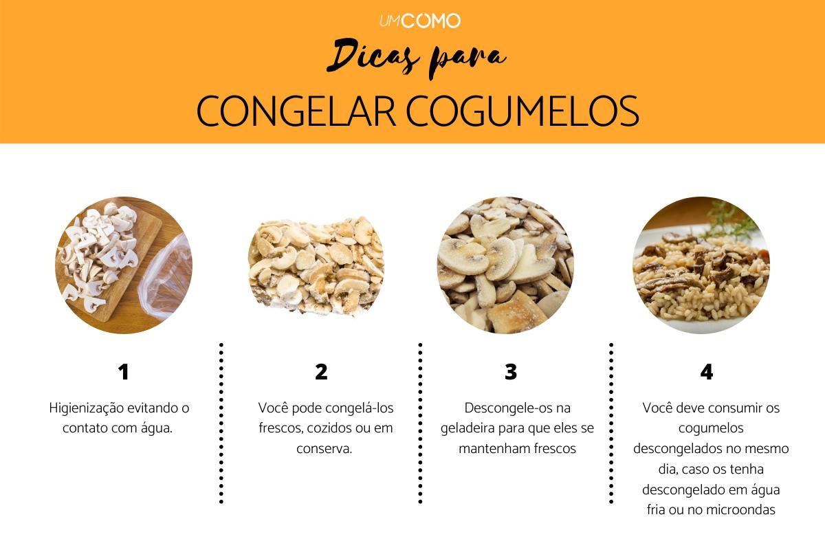 Como congelar cogumelos