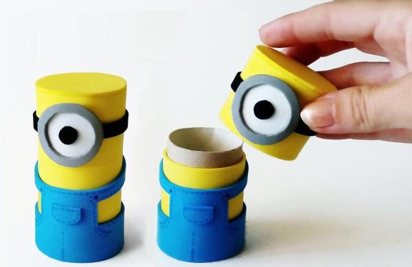 Como fazer caixinhas dos Minions