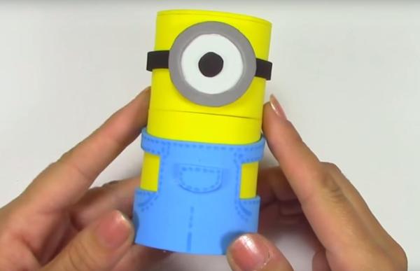 Como fazer caixinhas dos Minions - Passo 8