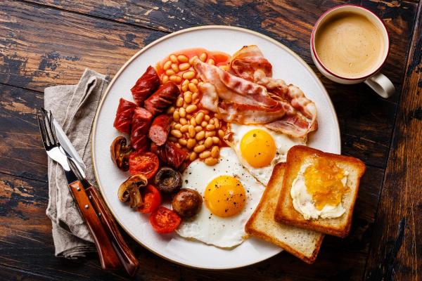 Tipos de café da manhã - Café da manhã inglês