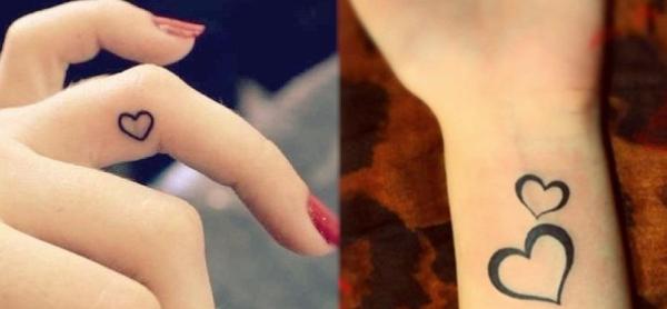 8 tatuagens pequenas femininas - Tatuagem de coração para mulheres