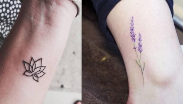 8 tatuagens pequenas femininas - Tatuagens pequenas de flores