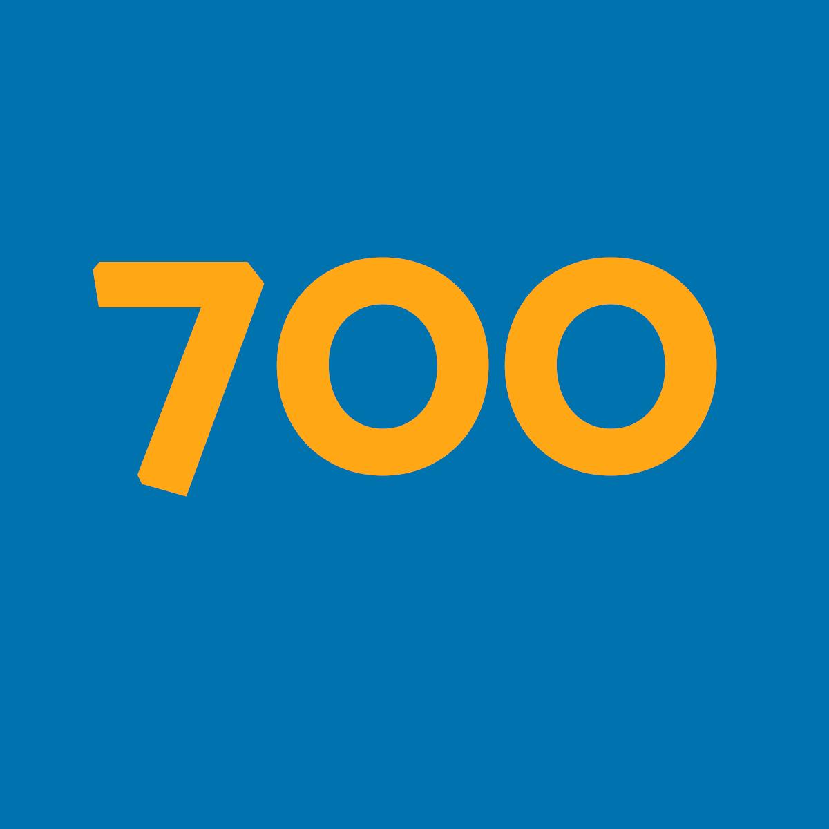 Como se escreve 700 por extenso?