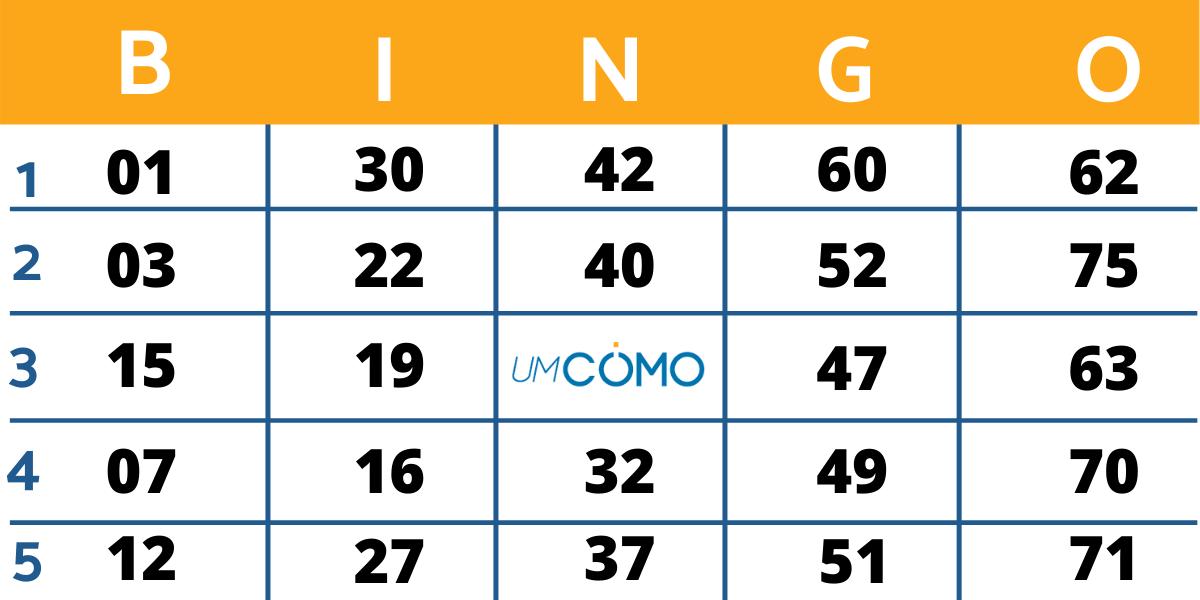 Como fazer cartela de bingo