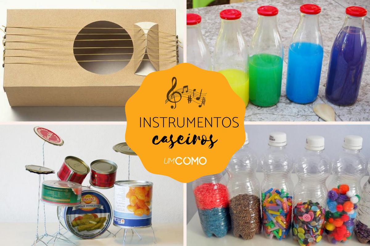 Como fazer instrumentos musicais caseiros para crianças