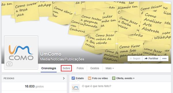 Como descobrir o administrador de uma página no Facebook - Passo 1