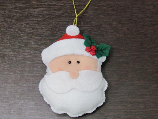 Como fazer enfeite de Papai Noel - Com feltro